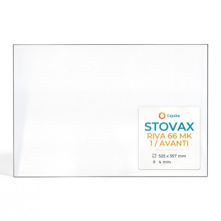 Stovax RIVA 66 MK 1 / AVANTI Glass - Rectangular Panel