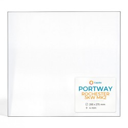 Portway ROCHESTER 5KW MK2 Glass - Rectangular glass panel for wood burning stove