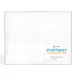Portway ROCHESTER 7KW Glass - Rectangular glass panel for wood burning stove