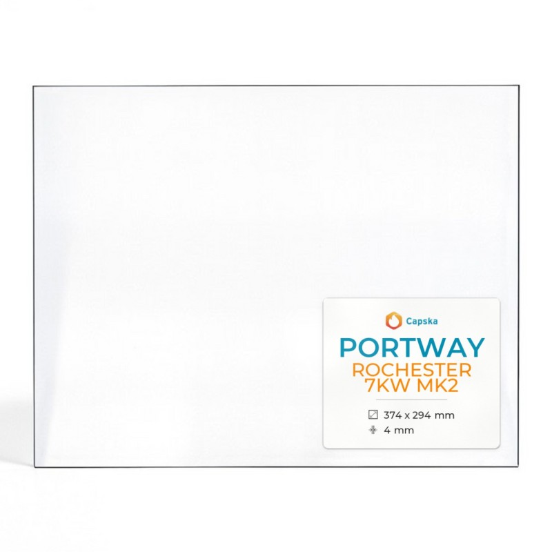 Vetro Portway ROCHESTER 7KW MK2 - Vetro Rettangolo per stufa a legna