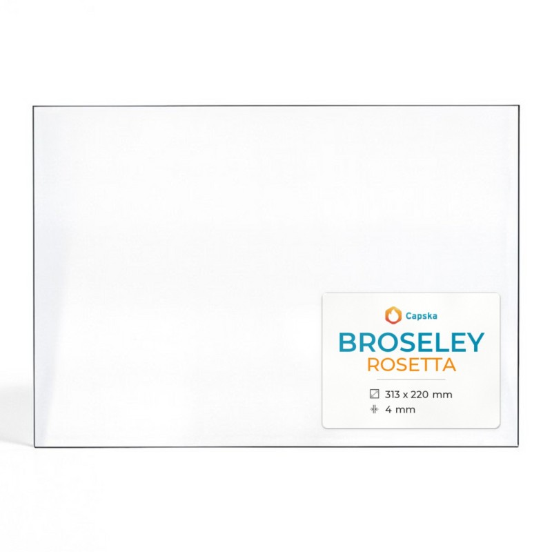 Vitre Broseley ROSETTA - Verre Rectangle pour poêle à bois