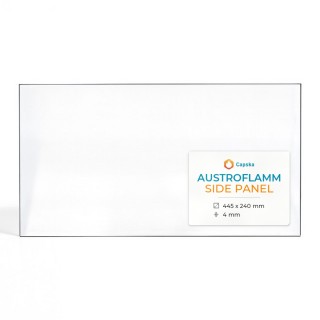 Austroflamm SIDE PANEL Glas - Rechteck Kaminglas für Kaminofen