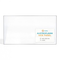 Austroflamm SIDE PANEL Glas - Rechteck Kaminglas für Kaminofen