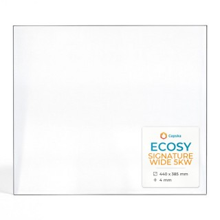 Ecosy Signature Wide 5KW Glass - Rectangular Wood Burning Stove Panel