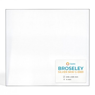 Vitre Broseley SILVER 5KW G-0001 - Verre Rectangle pour poêle à bois