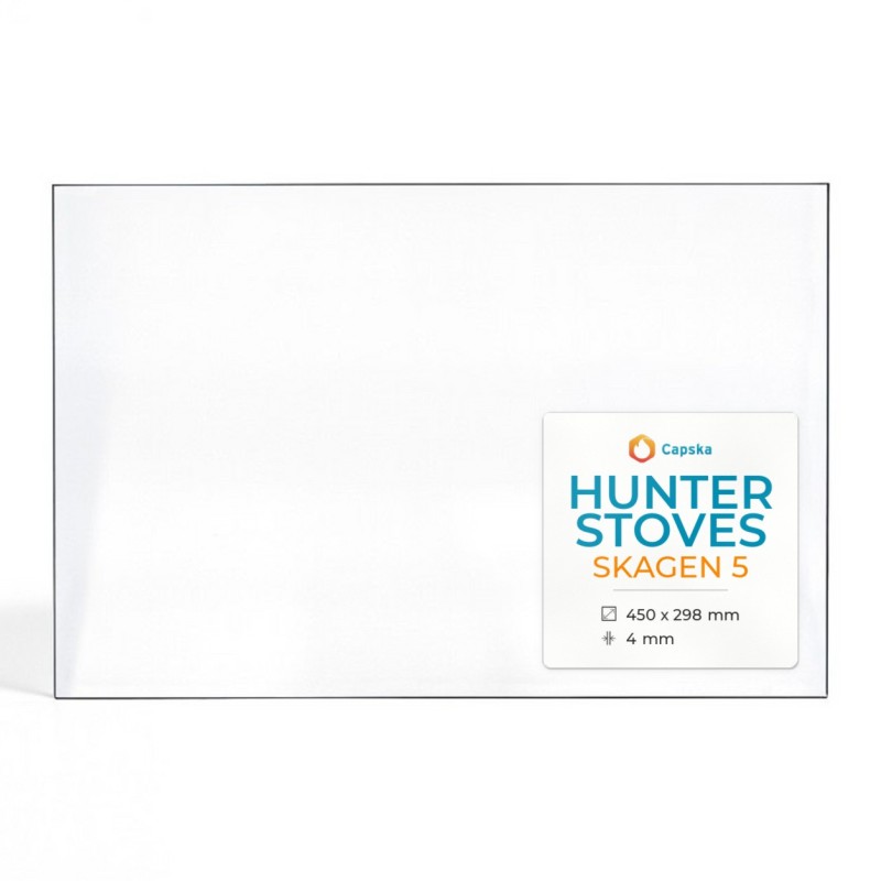 Vetro Hunter SKAGEN 5 - Vetro Rettangolo per stufa a legna