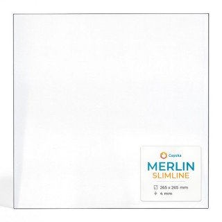 Merlin SLIMLINE Glas - Rechteck Kaminglas für Kaminofen