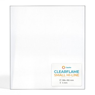 Clearflame SMALL HI-LINE Glas - Rechteck Kaminglas für Kaminofen