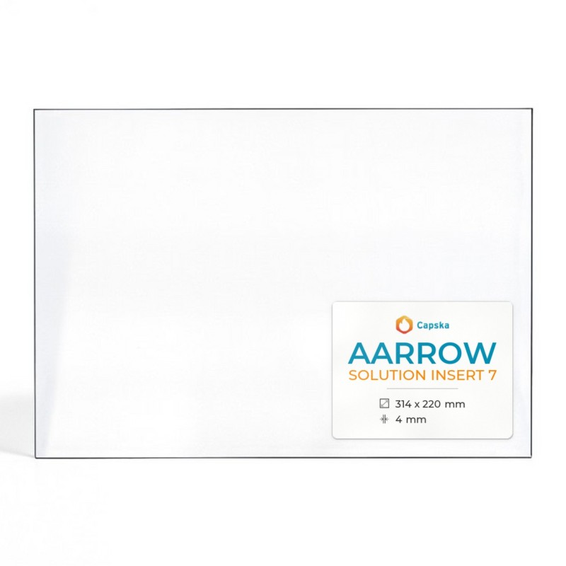 Vitre Aarrow SOLUTION INSERT 7 - Verre Rectangle pour poêle à bois