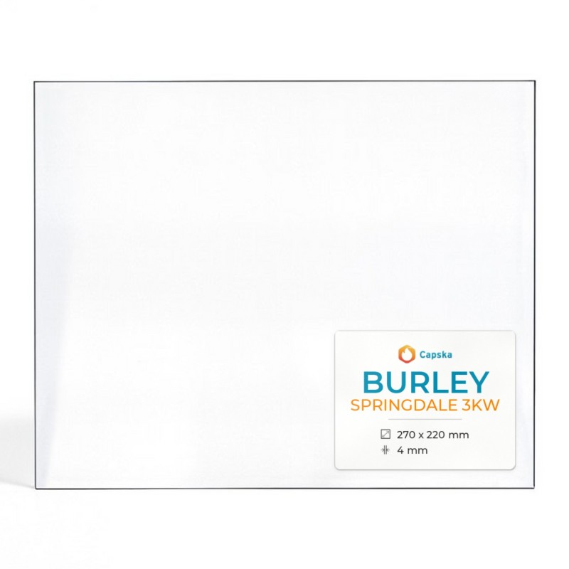 Vitre Burley SPRINGDALE 3KW - Verre Rectangle pour poêle à bois