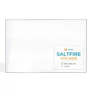 Saltfire ST/X WIDE Glass - Rectangular Panel for Wood Burning Stove