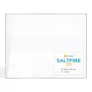 Saltfire ST2 Glass Panel for Wood Burning Stove - Rectangular Shape