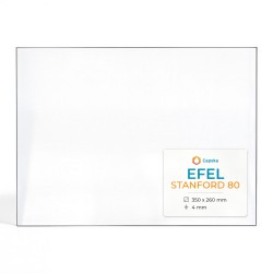 Efel STANFORD 80 Glass - Rectangular glass panel for wood burning stove