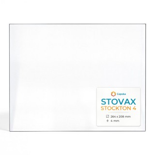 Stovax STOCKTON 4 Glas - Rechteck Kaminglas für Kaminofen
