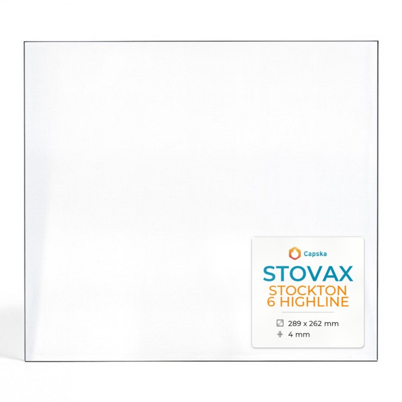 Vitre Stovax STOCKTON 6 HIGHLINE - Verre Rectangle pour poêle à bois