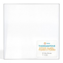 Vitre Thermastove STOVE GLASS - 172MM X 172MM - Verre Rectangle pour poêle à bois