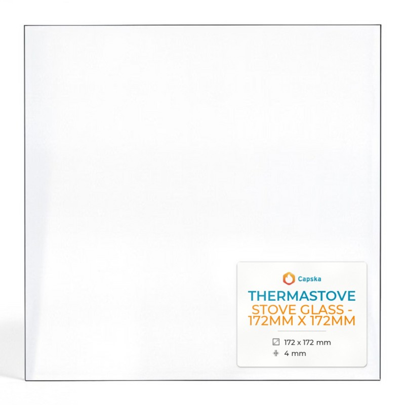 Vitre Thermastove STOVE GLASS - 172MM X 172MM pour poêle à bois
