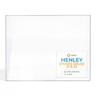 Henley STOVES DRUID 21 & 25 Glas - Rechteck Kaminglas für Kaminofen