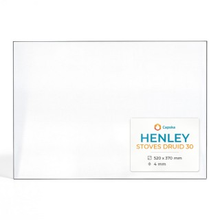 Henley STOVES DRUID 30 Glas - Rechteck Kaminglas für Kaminofen