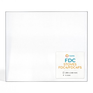 FDC STOVES FDC4/FDC4FS Glass - Rectangular Panel