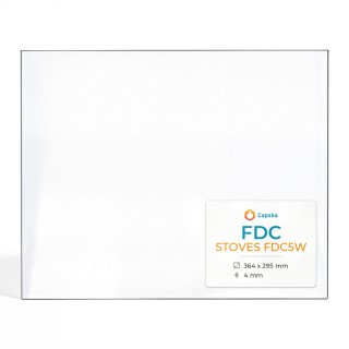 Vetro FDC STOVES FDC5W - Vetro Rettangolo per stufa a legna