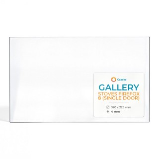 Vitre Gallery STOVES FIREFOX 8 (SINGLE DOOR) - Verre Rectangle pour poêle à bois