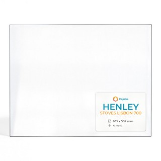 Vitre de poêle Henley STOVES LISBON 700 - Verre rectangulaire pour poêle à bois