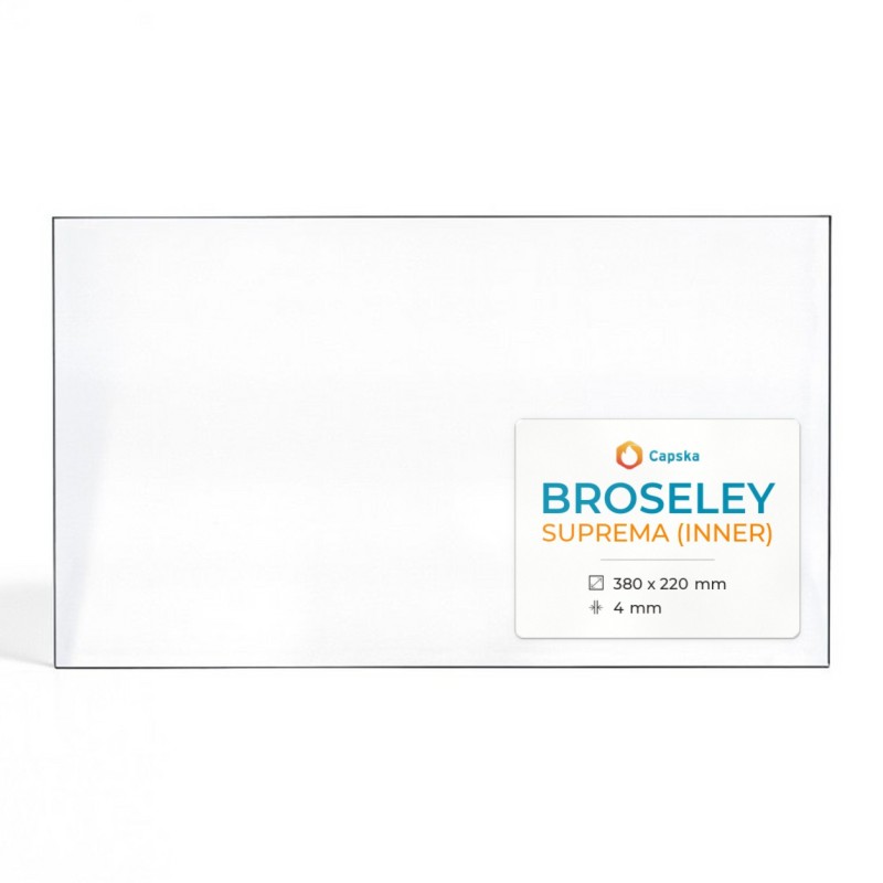 Vitre Broseley SUPREMA (INNER) - Verre Rectangle pour poêle à bois