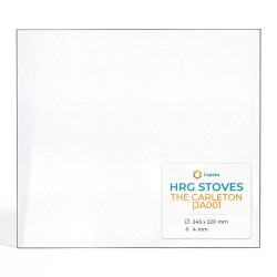 Hrg Stoves THE CARLETON (JA001 Glass - Rectangular glass panel for wood burning stove