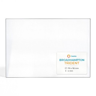 Broadhampton TRIDENT Glas - Rechteck Kaminglas für Kaminofen
