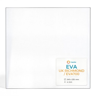 Eva UK RICHMOND / EVA700 Glas - Rechteck Kaminglas für Kaminofen