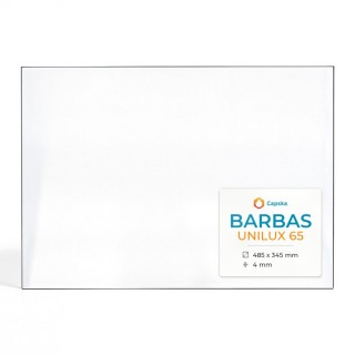Vetro Barbas UNILUX 65 - Vetro Rettangolo per inserto caminetto
