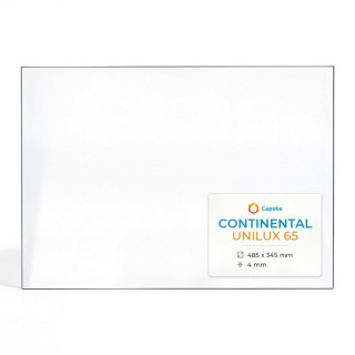 Vitre Continental UNILUX 65 - Verre Rectangle pour poêle à bois