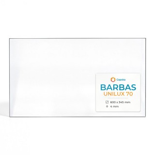 Barbas UNILUX 70 Glas - Rechteck Kaminglas für Kaminofen