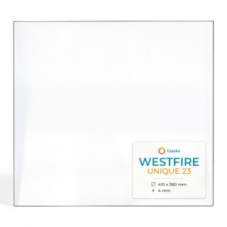 Westfire UNIQUE 23 Glas - Rechteck Kaminglas für Kaminofen