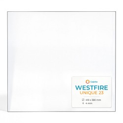 Westfire UNIQUE 23 Glass - Rectangular glass panel for wood burning stove