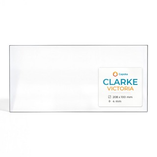 Clarke VICTORIA Glass Panel for Wood Burning Stove - 208 x 100 x 4 mm