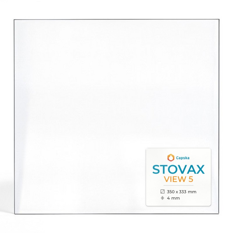 Vitre Stovax VIEW 5 - Verre Rectangle pour poêle à bois