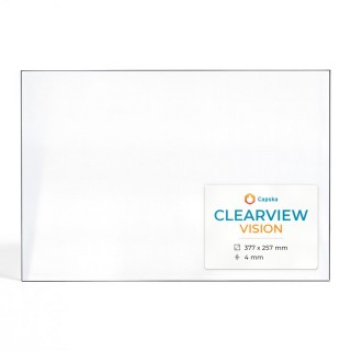 Clearview VISION Glas - Rechteck Kaminglas für Kaminofen