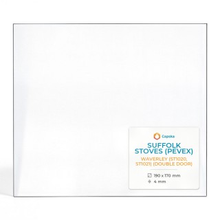 Suffolk Stoves (Pevex) WAVERLEY Glass Panel - Rectangular ST1020 ST1021