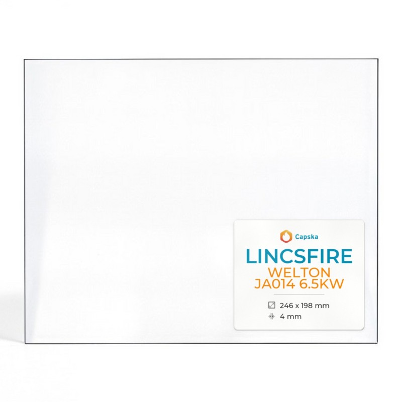 Vitre Lincsfire WELTON JA014 6.5KW - Verre Rectangle pour poêle à bois