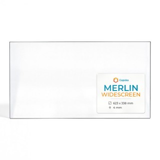 Vitre Merlin WIDESCREEN - Verre Rectangle pour poêle à bois