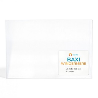 Baxi WINDERMERE Glas - Rechteck Kaminglas für Kaminofen