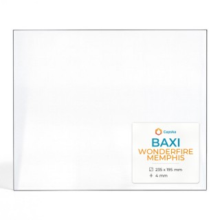Vitre Baxi WONDERFIRE MEMPHIS - Verre Rectangle pour poêle à bois