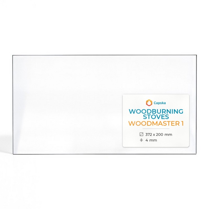 Vitre Woodburning Stoves WOODMASTER 1 - Verre Rectangle pour poêle à bois