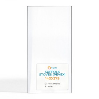 Suffolk Stoves (Pevex) 140X279 Glass - Rectangular Glass Panel