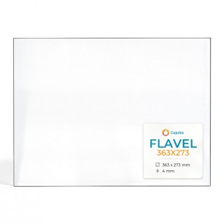 Vetro Flavel 363X273 - Vetro Rettangolo per stufa a legna