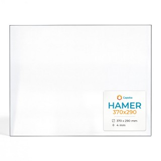 Hamer 370X290 Glass - Rectangular Panel for Wood Burning Stove