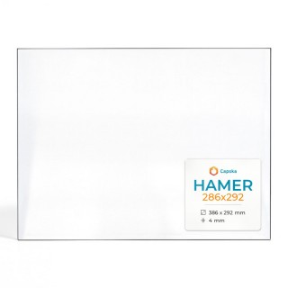 Vetro Hamer 286X292 - Vetro Rettangolo per stufa a legna
