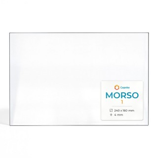 Morso 1 Glas - Rechteck Kaminglas für Kaminofen